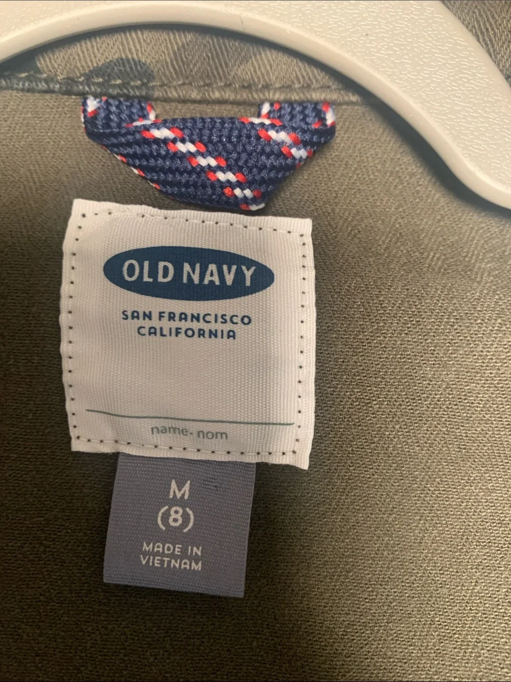 Old Navy Boys Olive Camo Field Jacket